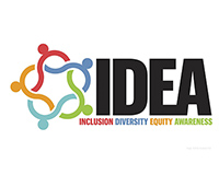 Logo for IDEA (Inclusion Diversity Equity Awareness)