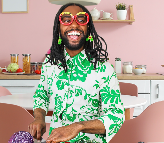 Lazarus Lynch in the kitchen