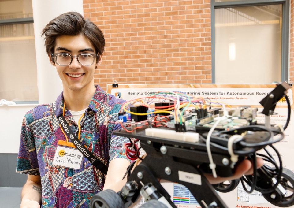 Eric Barton with rover